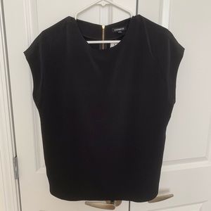 BRAND NEW Express Black Top w Zipper Sz small